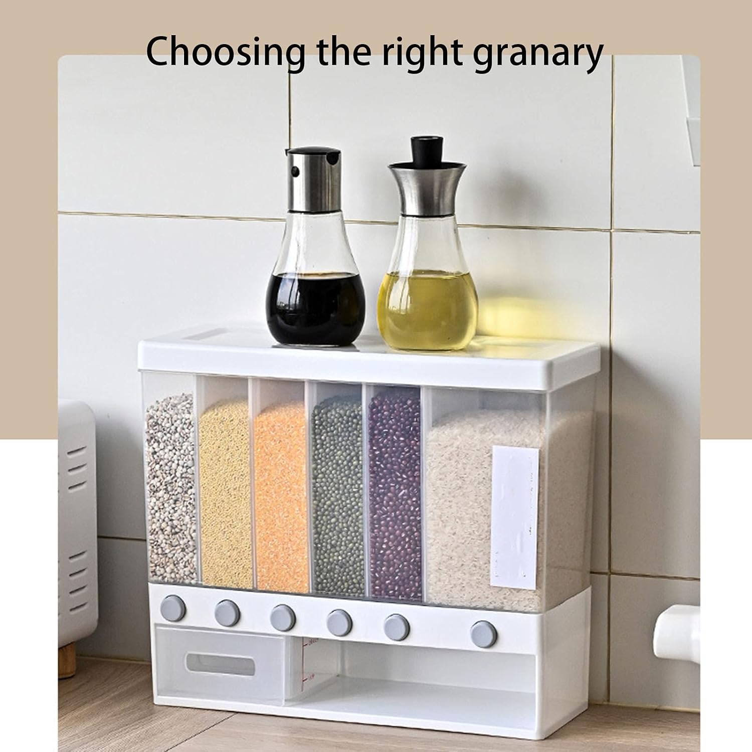 Multi-Compartment Grain & Cereal Dispenser