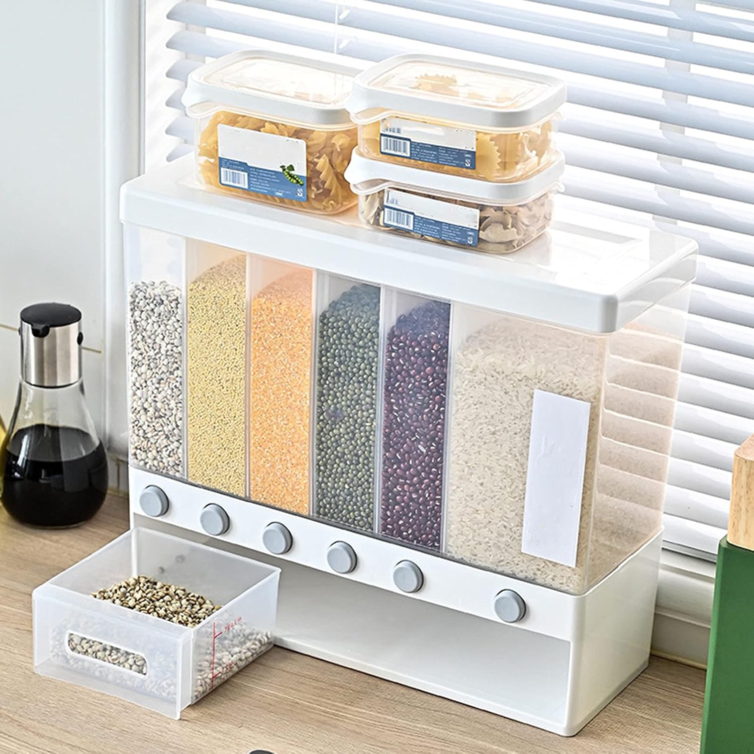 Multi-Compartment Grain & Cereal Dispenser