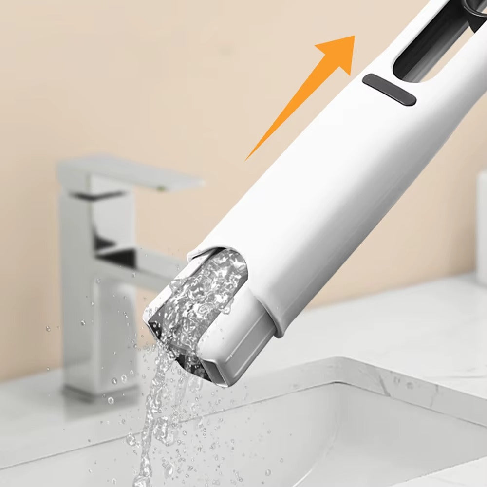 Cleaning Mop for Bathroom Kitchen (3 Head+1 Squeeze Handle)