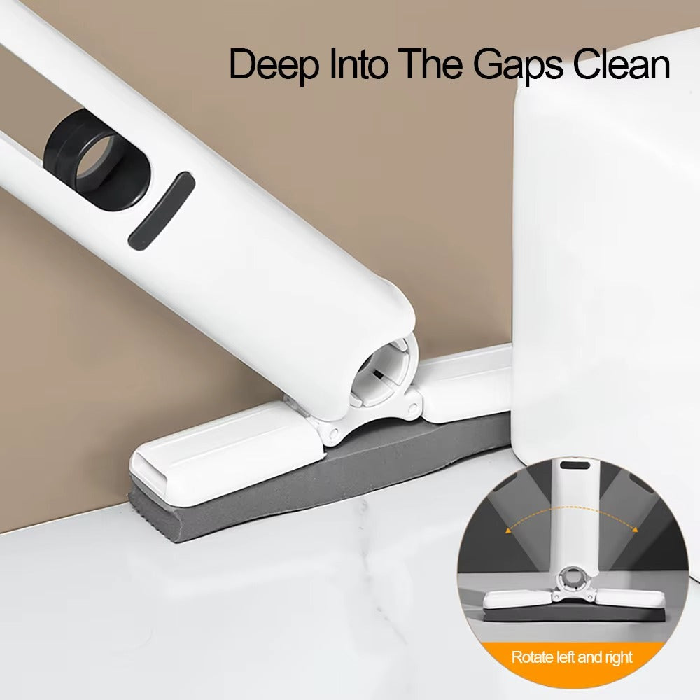 Cleaning Mop for Bathroom Kitchen (3 Head+1 Squeeze Handle)
